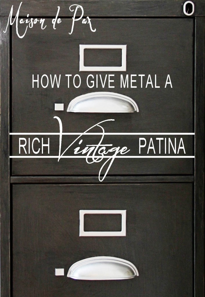 metal vintage patina sign