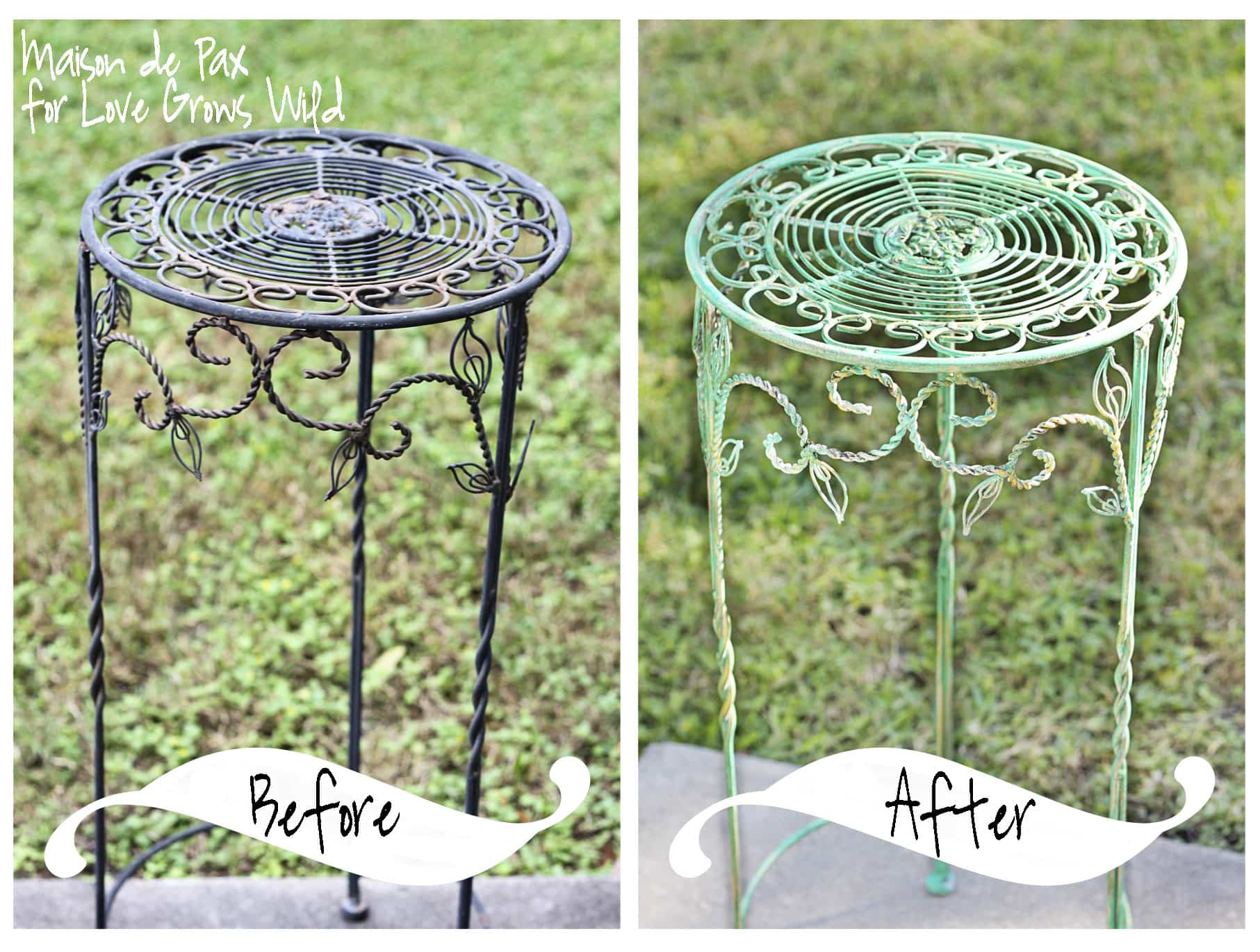 Learn how to achieve this gorgeous faux oxidized look at LoveGrowsWild.com