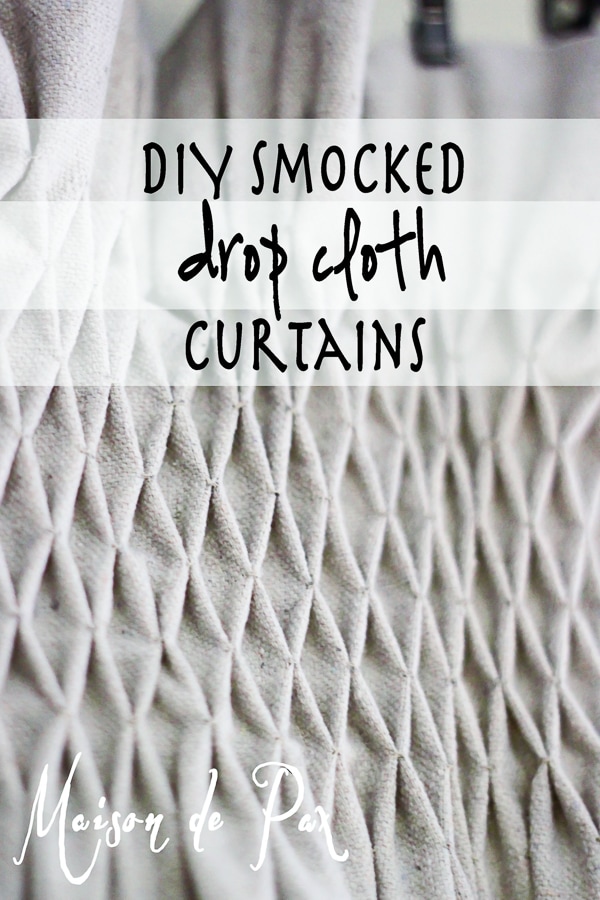 Beautiful and cost effective! DIY drop cloth curtains tutorial via maisondepax.com