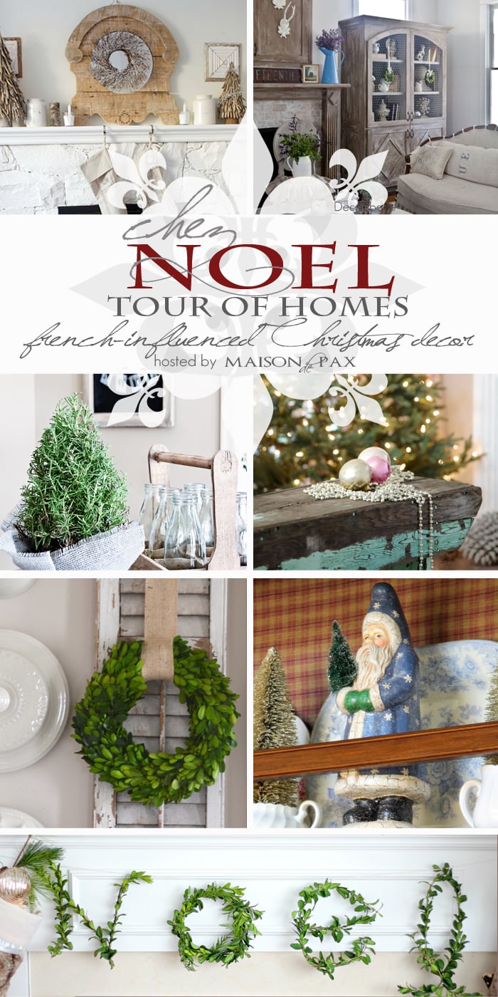 7 homes filled with inspiration for French Christmas decor #holiday #decorating #Christmas