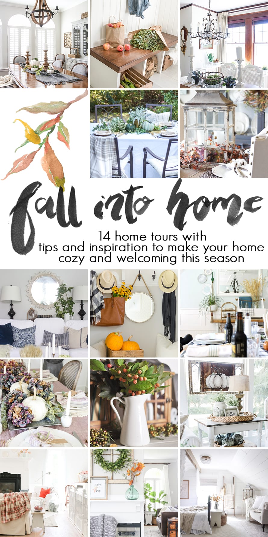 fall decor ideas: 14 blogger fall home tours with tips and inspiration for a cozy, welcoming home this autumn