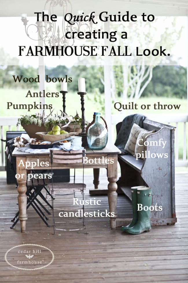 quick guide to decorating: fall farmhouse look