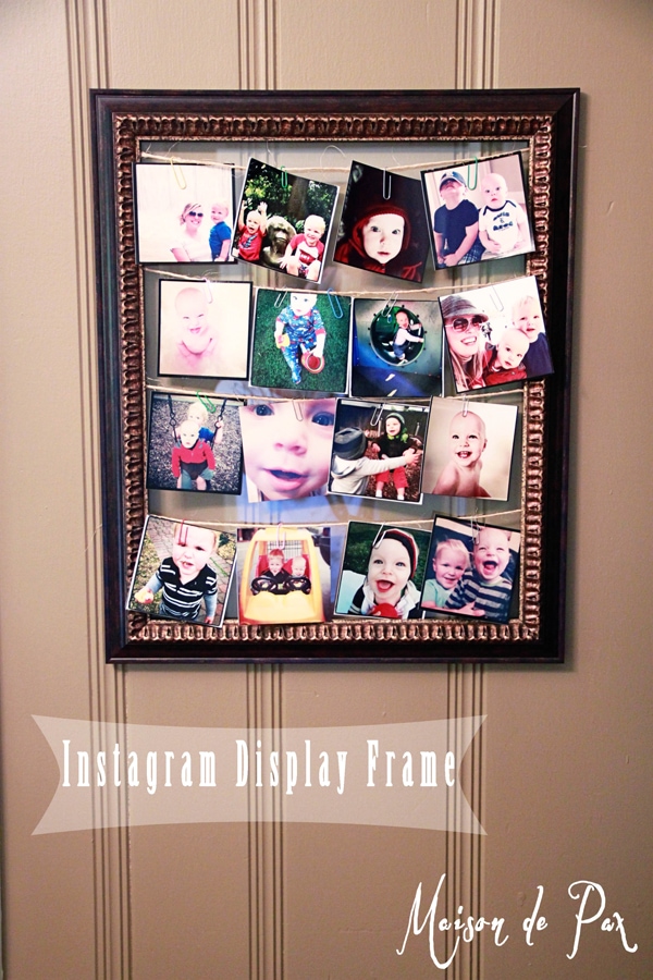 Create your own frame to display your instagram photos!
