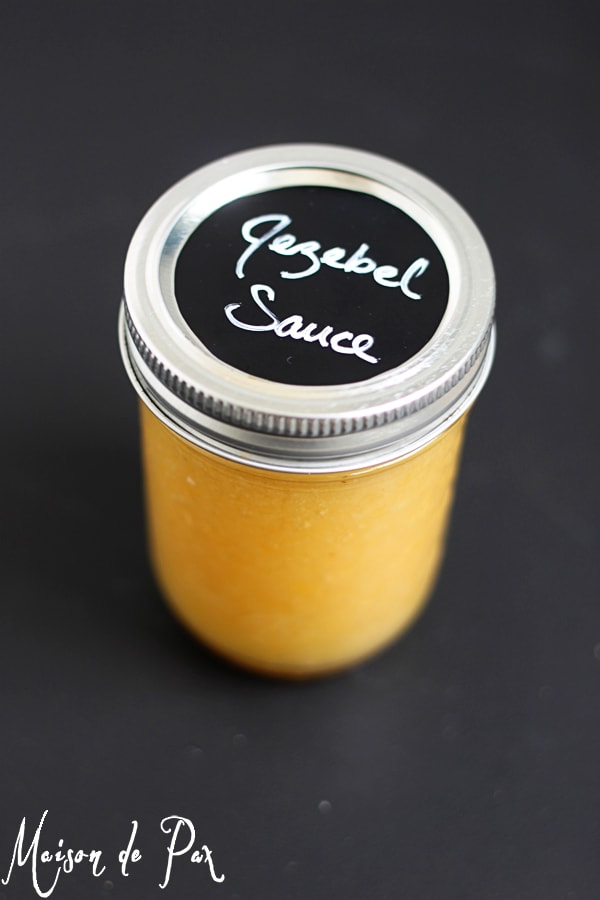 Tangy and sweet with a little kick - this Jezebel sauce is the perfect dip!