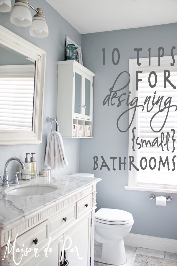10 creative tips for designing small bathroom spaces at maisondepax.com