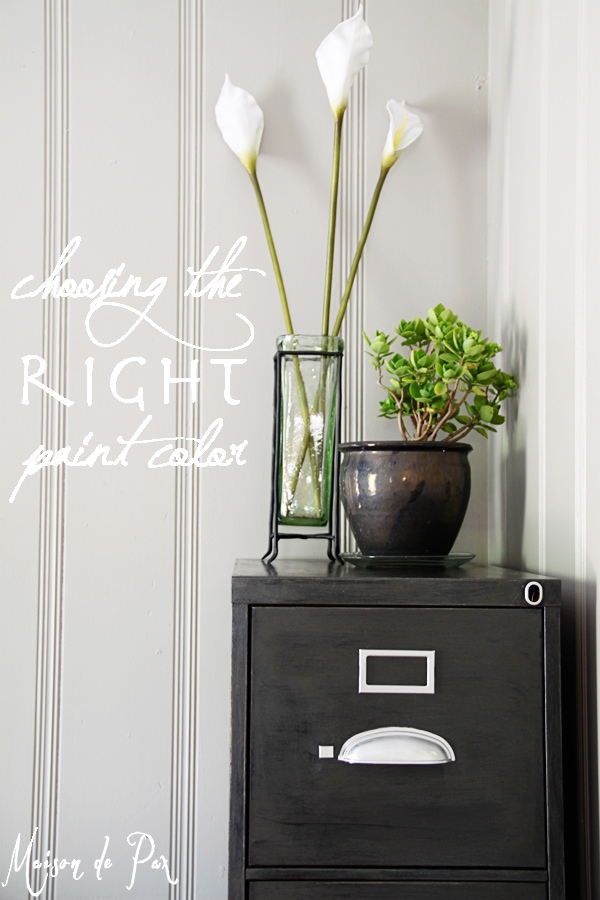 Choosing the RIGHT paint color…