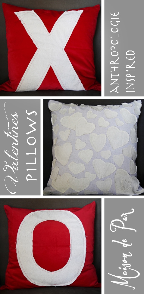 Easy tutorial for adorable Valentine's pillows