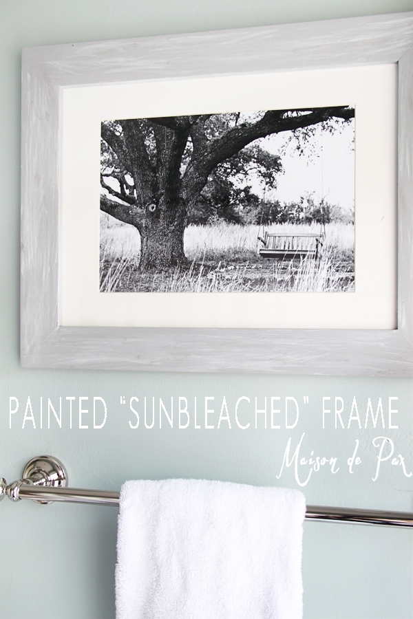 A Painted “Sunbleached” Frame… and an Announcement