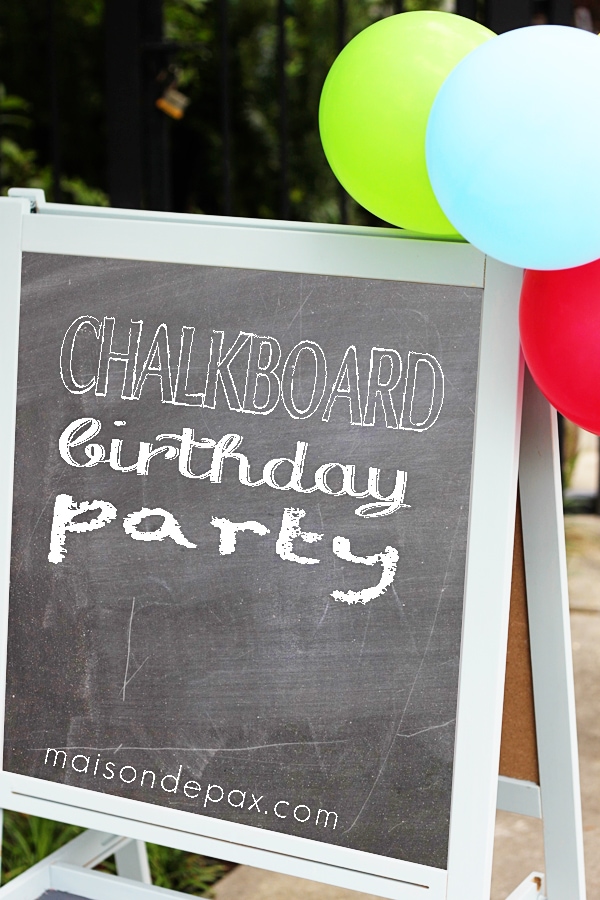 Chalkboard Birthday Party