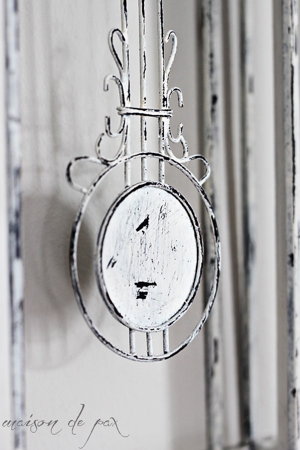 Find out how to create a chipped, aged look on metal using chalk paint at maisondepax.com
