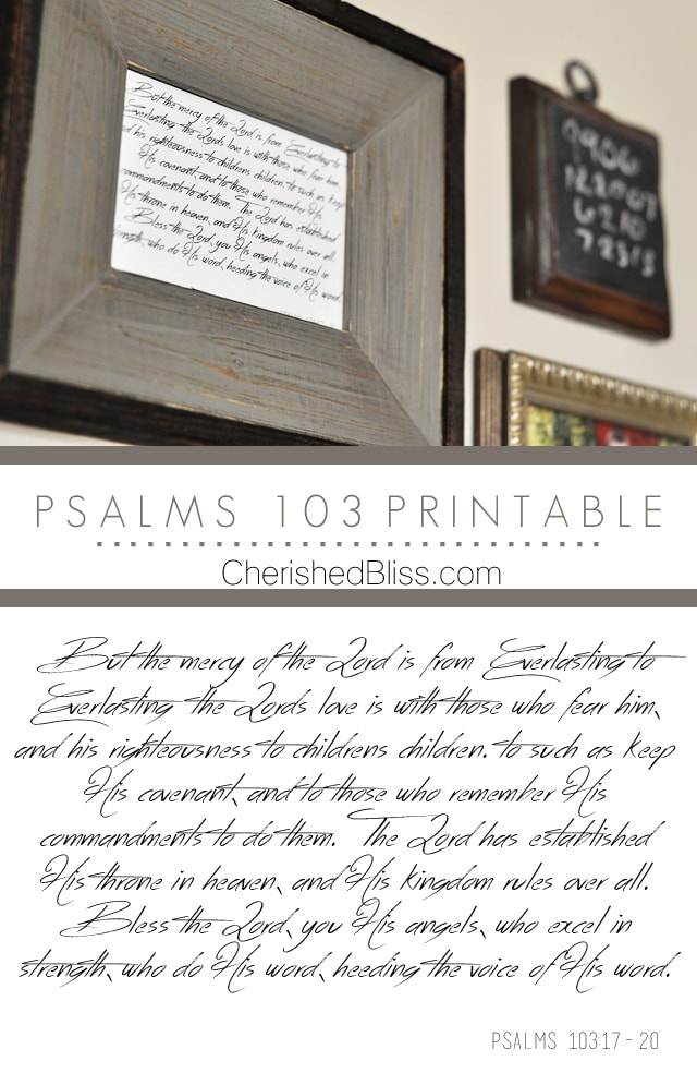 Psalm 103 Printable