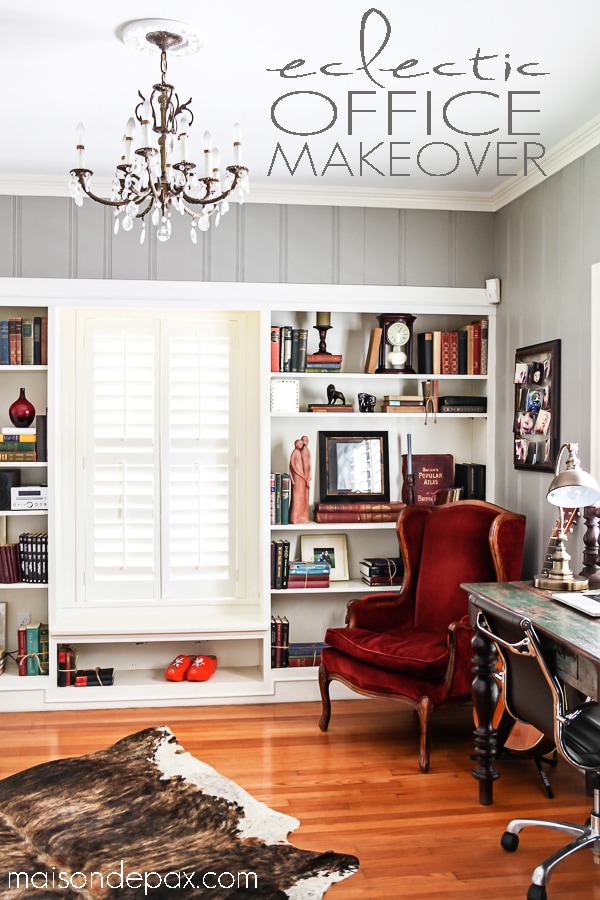 Eclectic Office Makeover