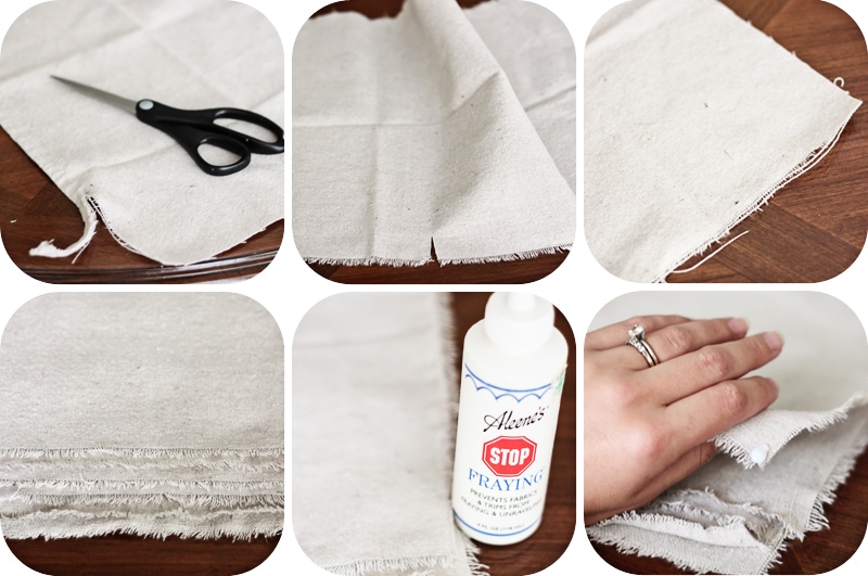 Simple, natural, and beautiful!  No sew drop cloth napkins are SO easy! via maisondepax.com #diy #nosew