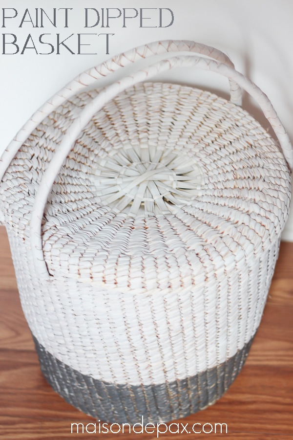 update an old basket with a fresh coat of paint via maisondepax.com #diy #decor #makeover