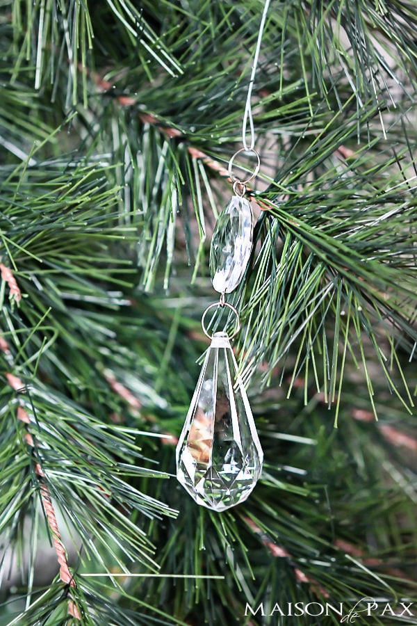 Chandelier Crystal Christmas Ornaments