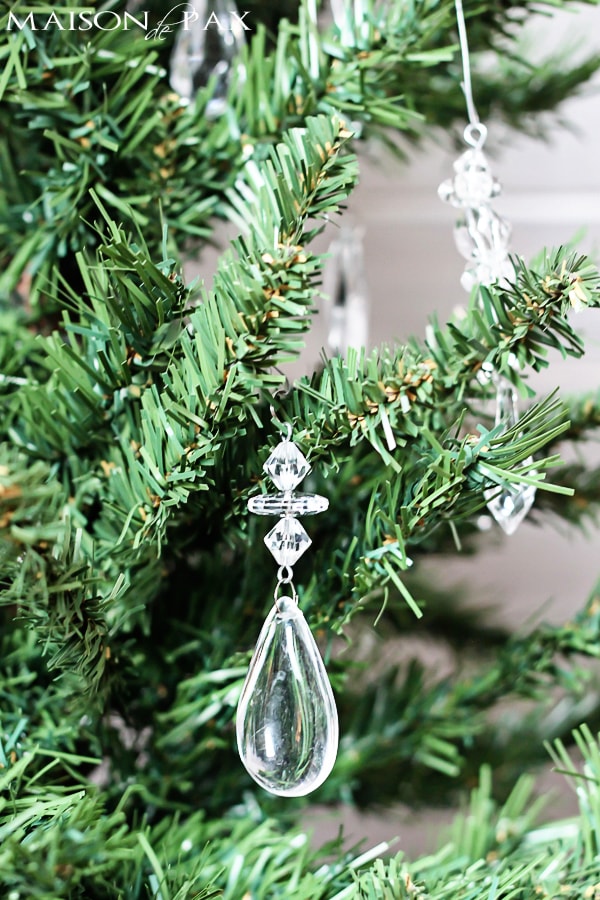 wedding house office decoration crystal hanging ornaments with teardrop pendant for Christmas tree decorations Sahalo Colorful crystal decoration