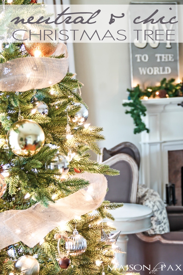 Simple Christmas Tree Decor and Blog Hop - The Dotted Nest