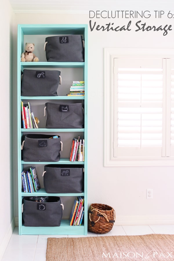 Great functional suggestions for organized bookcases and storage | maisondepax.com #organization #declutter