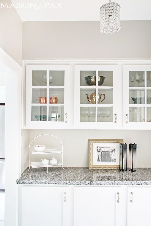 Gorgeous butlers pantry and kitchen makeover with affordable sources | maisondepax.com