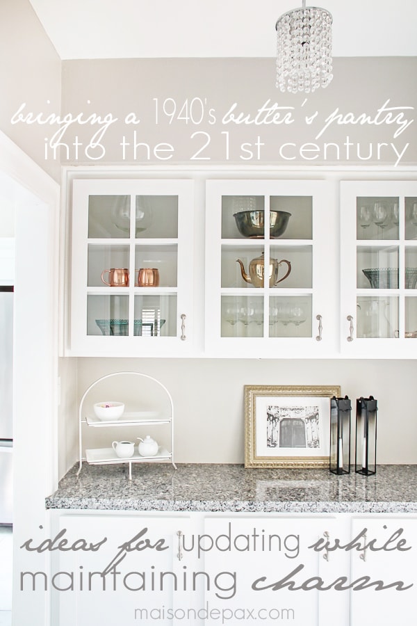 Gorgeous butlers pantry and kitchen makeover with affordable sources | maisondepax.com
