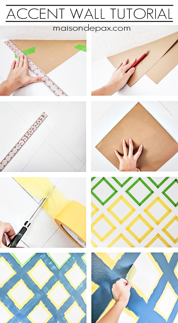 how to paint an accent wall with frog tape: easy to follow tutorial | maisondepax.com