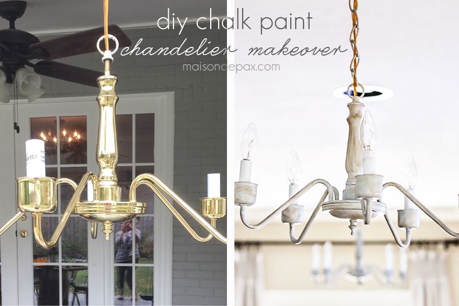 Chalk Paint Chandeliers Maison De Pax, Can A Brass Chandelier Be Painted Together