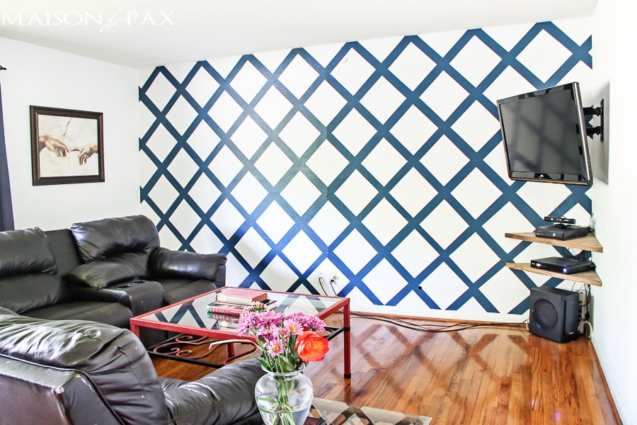 how to paint an accent wall with frog tape: easy to follow tutorial | maisondepax.com