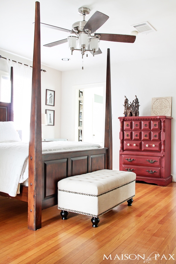 photographed bedroom with natural light- Maison de Pax