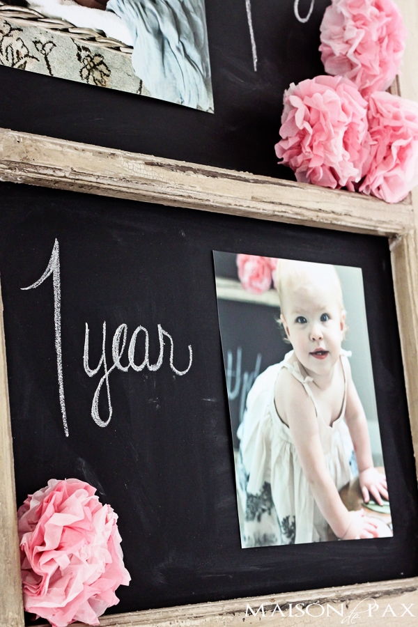simple decorations for a first birthday party - Maison de Pax