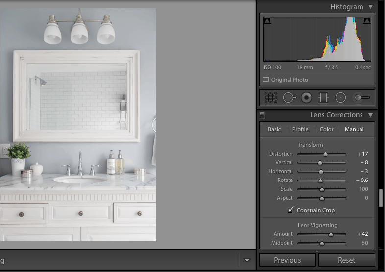 Lightroom editing tips for interior photography- Maison de Pax