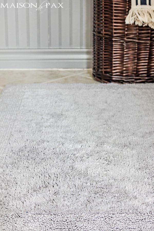 This luxurious organic cotton bath rug is perfect | maisondepax.com
