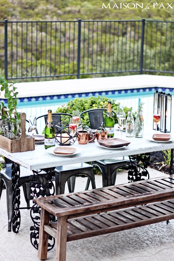 gorgeous, elegant yet casual outdoor dinner party setting | maisondepax.com