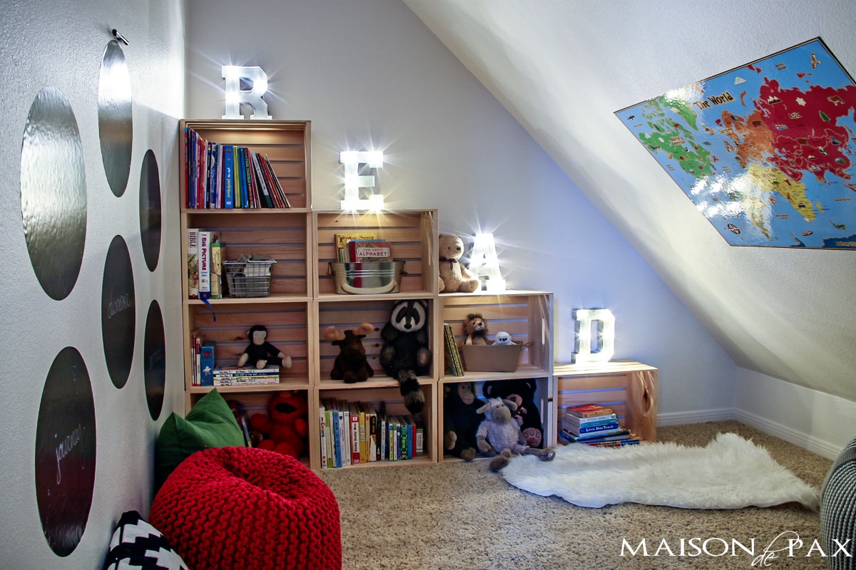 Adorable reading and play room for kids- Maison de Pax