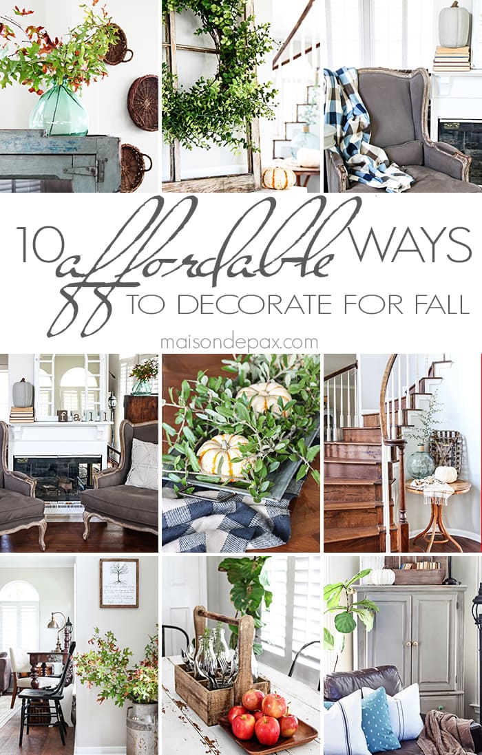 10 Affordable Ways to Decorate for Fall (+ FREE Printable)