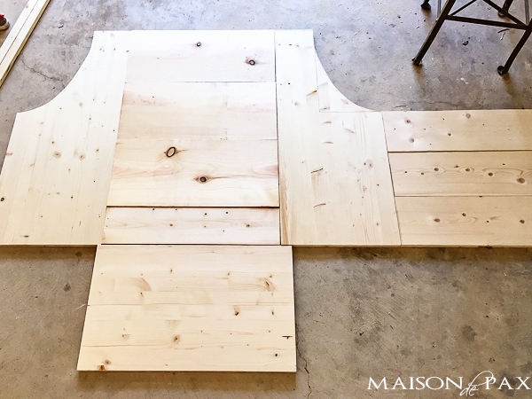 step by step tutorial and building plans for an "antique" firewood box - perfect for a mini mudroom, too! maisondepax.com