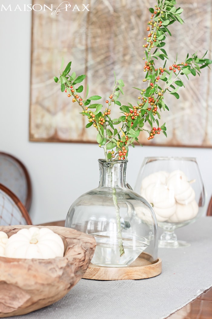 Beautiful! So many wonderful ideas for a casual and easy Thanksgiving celebration | maisondepax.com