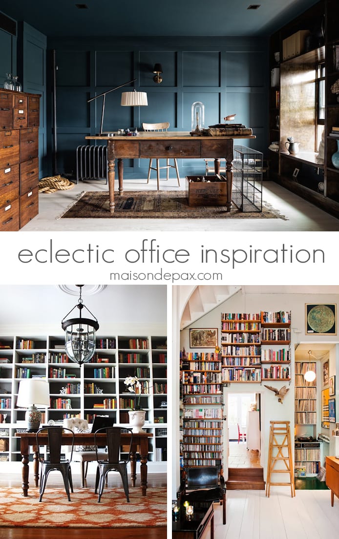 gorgeous eclectic offices with decorating ideas | maisondepax.com