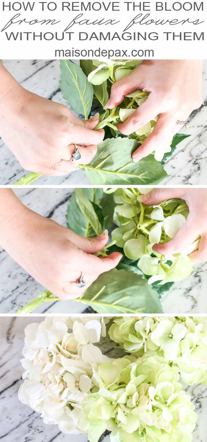 This is a great tip! It allows you to use faux flowers in so many different ways | maisondepax.com