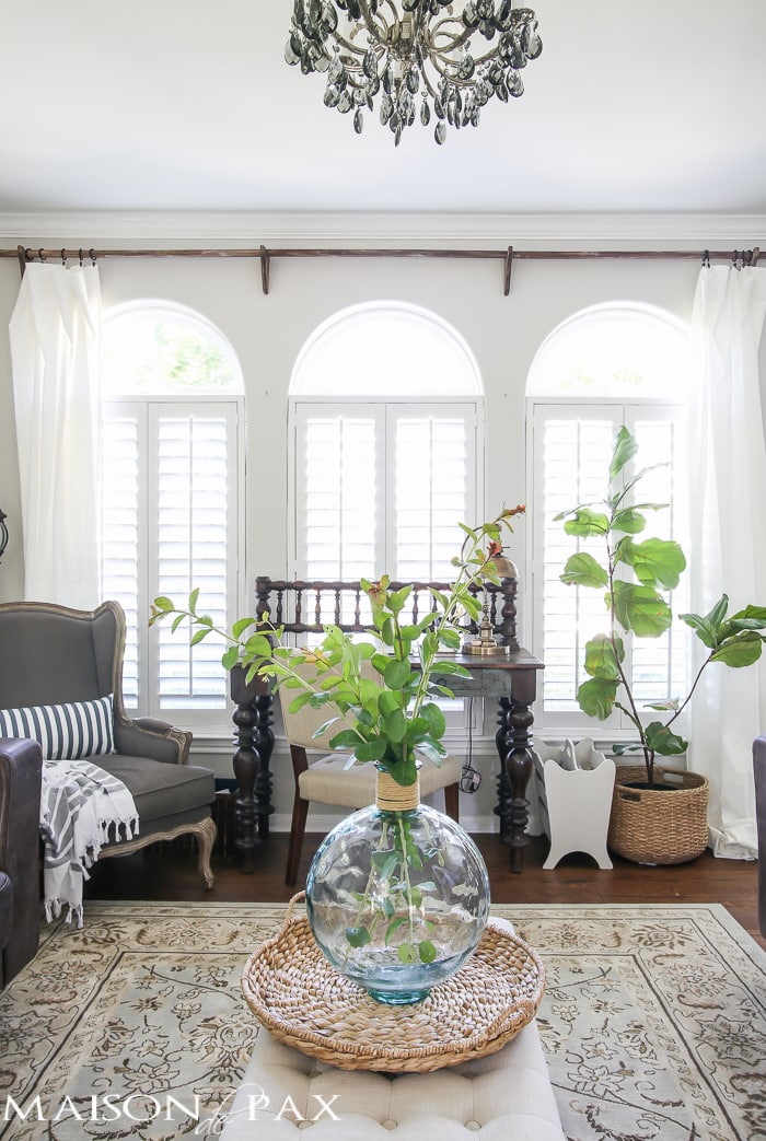 Neutral living room with a lot of green houseplants- Maison de Pax