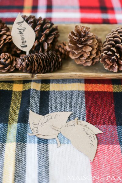 I Am Thankful For Leaf Free Printable