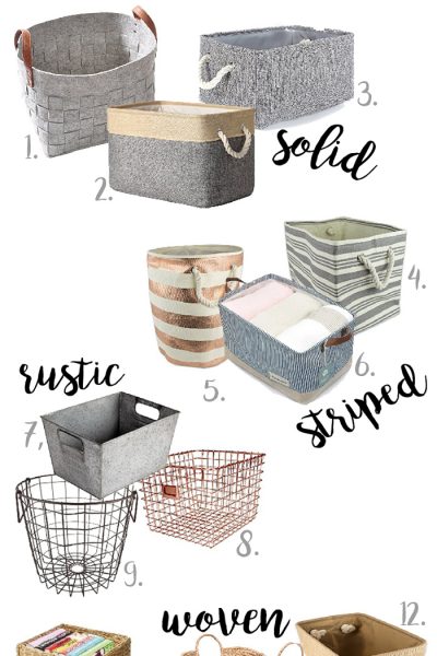 Looking for stylish storage? These baskets and bins are perfect for organizing, sorting, and hiding everything: games, toys, books, blankets, and more. Even better, they're all available on Amazon!