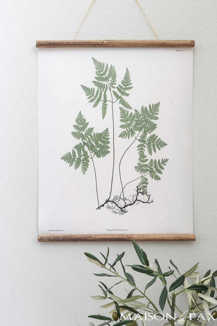 DIY Botanical Hanging and A Touch of Farmhouse Charm