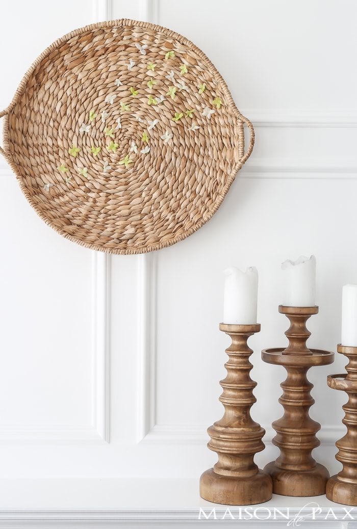 Easy Spring Wall Art: Basket and Flowers