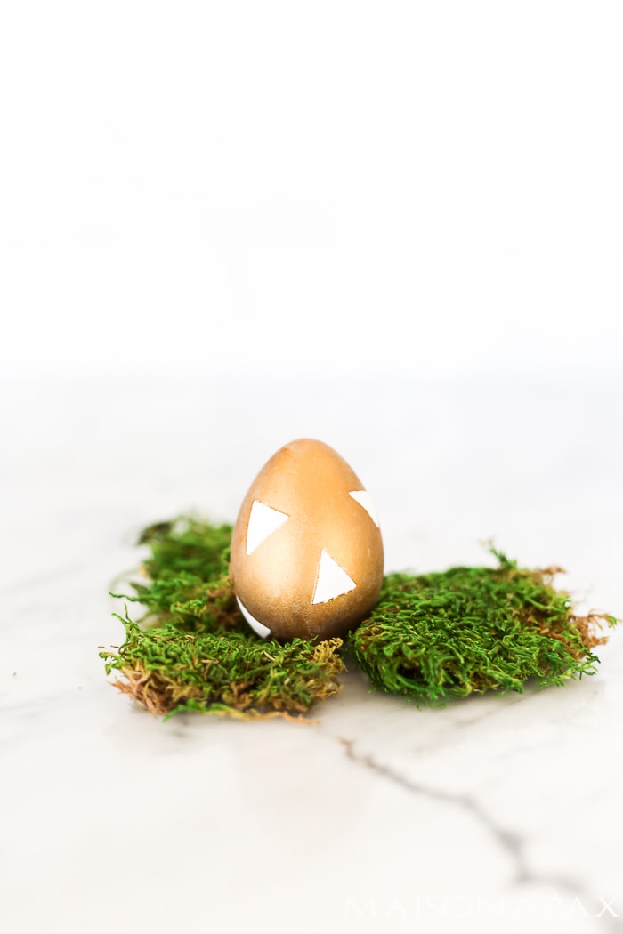 DIY Metallic Easter Eggs
