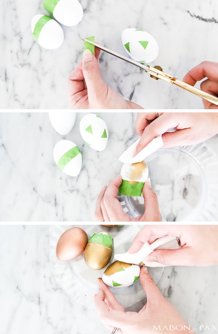 Looking for a fun, easy Easter craft? Try these DIY metallic easter eggs for a chic yet simple Easter project. Plus, find 25 other Easter craft ideas!