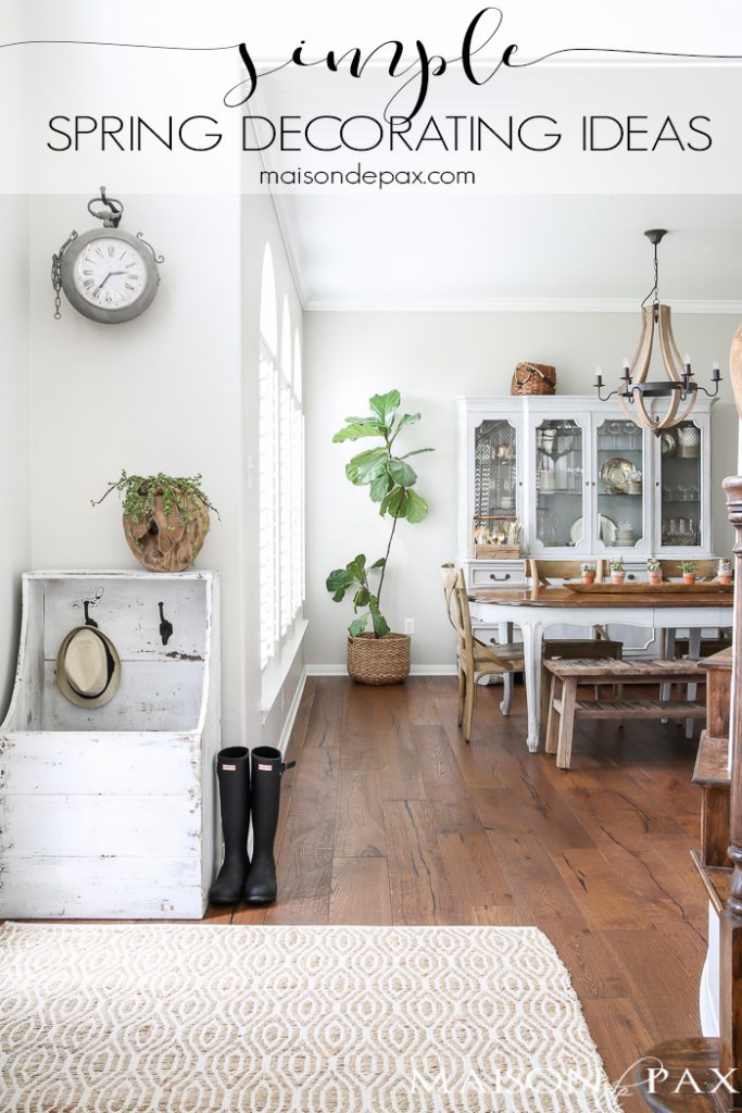 Simple Spring Dining Room Decorating Ideas - Maison de Pax
