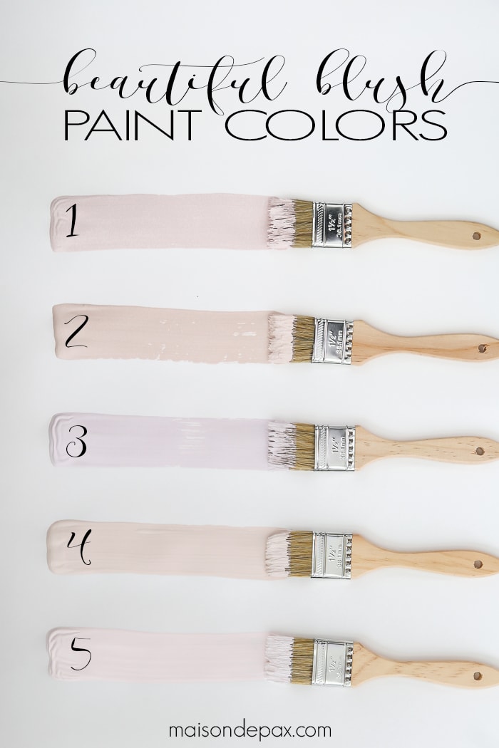 Blush can be a perfectly feminine, sophisticated neutral. Looking for the perfect blush paint? Here are some top blush paint colors to try.