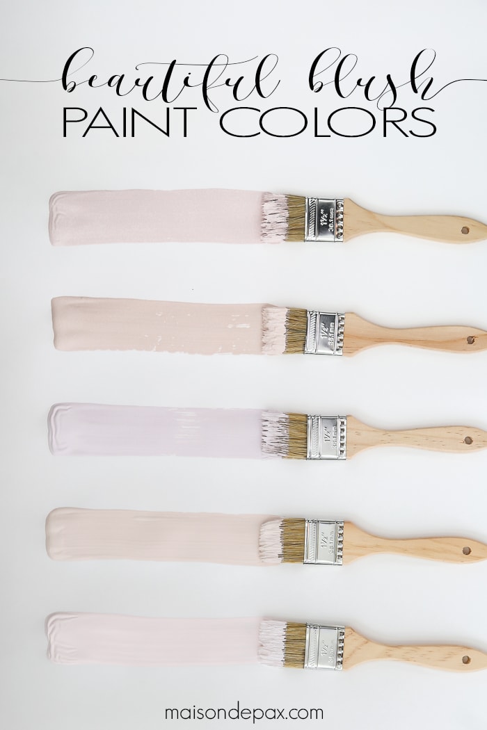 Blush can be a perfectly feminine, sophisticated neutral. Looking for the perfect blush paint? Here are some top blush paint colors to try.