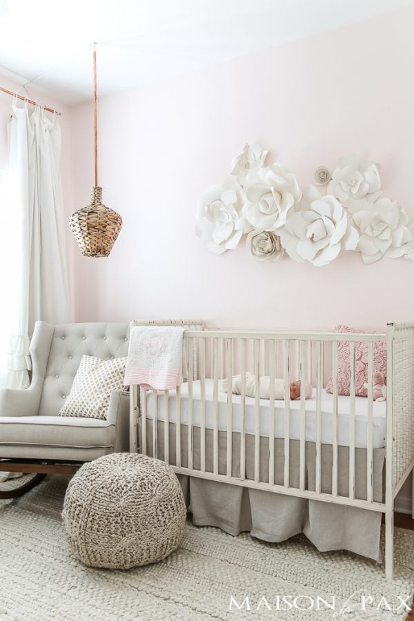 Blush Nursery with Neutral Textures - Maison de Pax