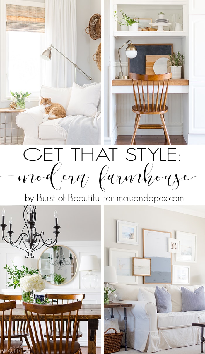 How to Capture a Modern Farmhouse Style: tips for decorating your home with that modern farmhouse feel and charm